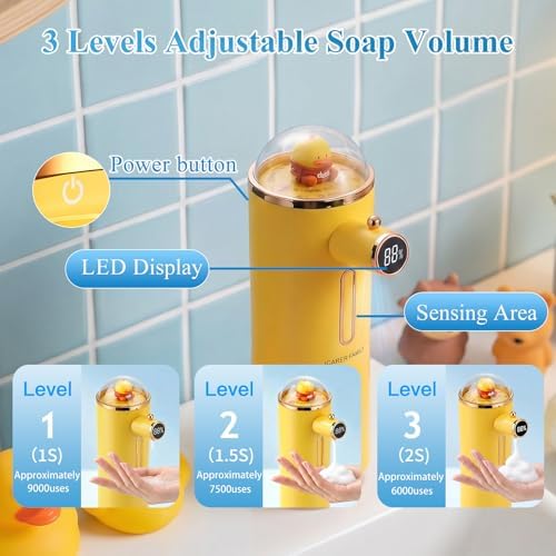 Automatic Liquid Soap Dispenser Touchless, USB Rechargeable Smart Hand