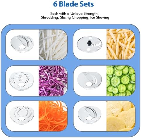 Electric Cheese Grater, 6-In-1 Salad Shooter
