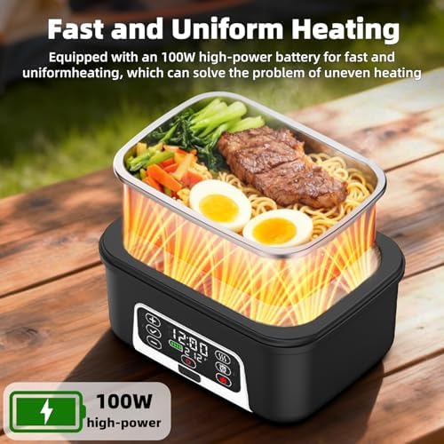 XL 6.3-Cups Cordless Electric Heated Lunch Box