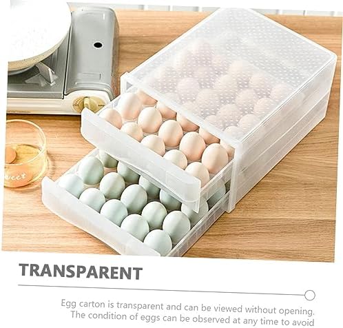 Egg Holder Fridge Egg Box Drawer Design Easy to Carry Sturdy Lid