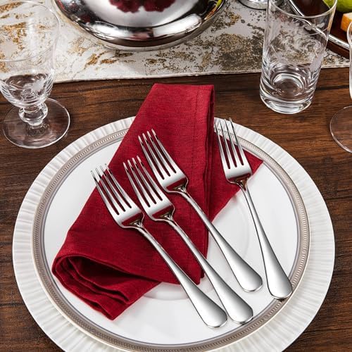 Royalrose Premium Aria 8 Inch Silverware Forks Set of 4