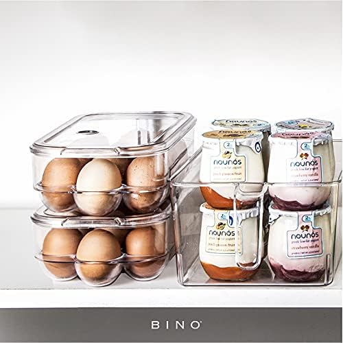 BINO Plastic Egg Container, 13 Count, Clear