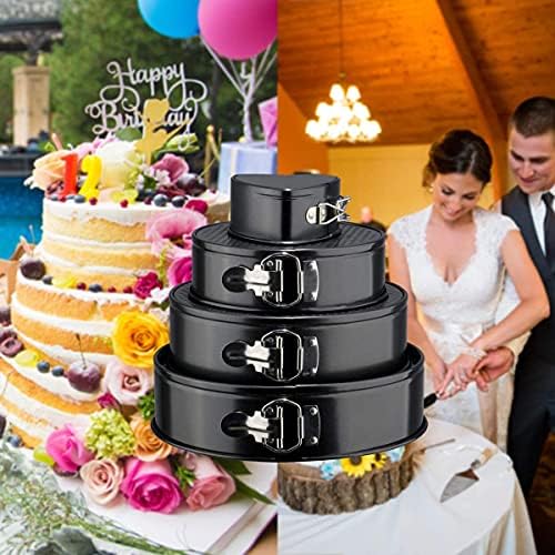Classier Springform Set of 4 Pieces Cake Pan Pan with Grips (4-7-9-10)
