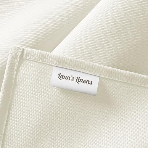 Lann's Linens 90 x 132 Inch Rectangular Tablecloth, Washable Polyester