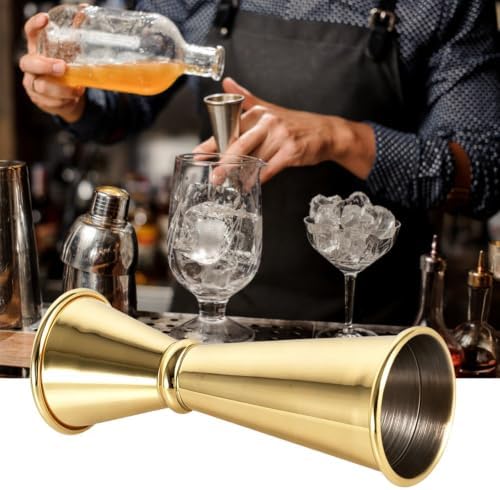 2Pcs Double Jigger, 304 Stainless Steel 30/60ml Double-sided Cocktail