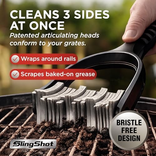 Slingshot Bristle-Free Stainless Steel Grill Cleaner