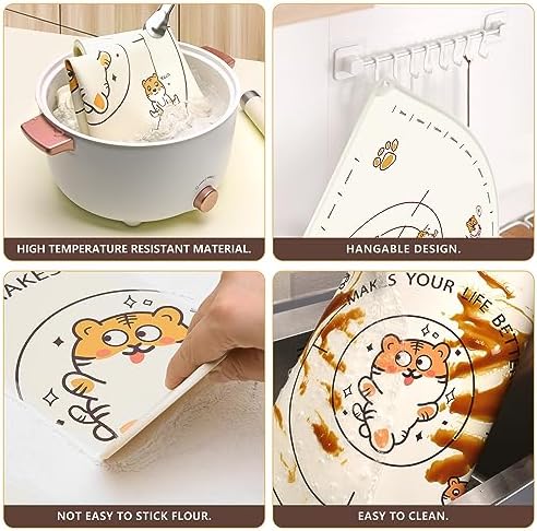 28x20 Inch Extra Thick Silicone Pastry Board, Silicone Baking Mat with
