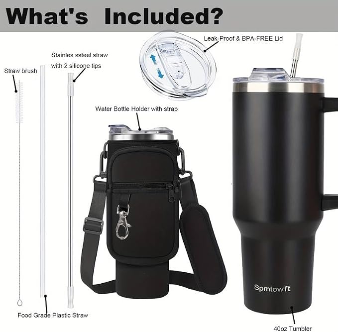 40oz Stainless Steel Double Vacuum Tumbler - Image 9