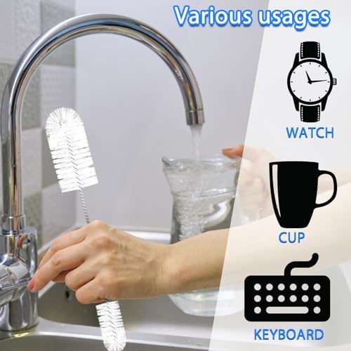 37 Pcs Hummingbird Feeder Cleaning Brush, 3 Size, White