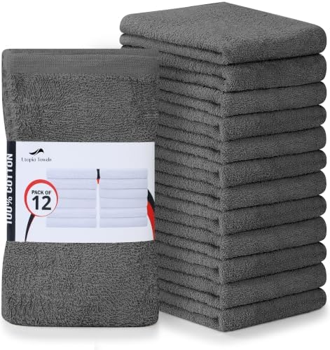 Utopia Towels Kitchen Bar Mops, Pack of 12, 16x19 in, 100% Cotton