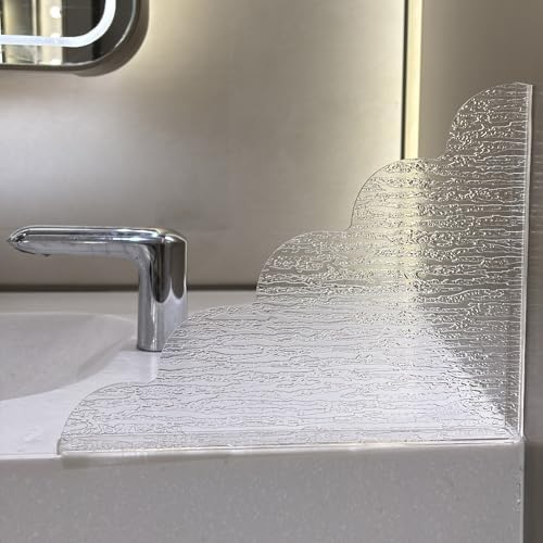 Large Shower Splash Guard, 2 Pack, 9.1 x 11.5 Inch, Waterproof Bathtub