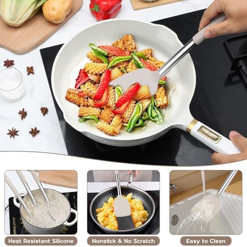 Onader Silicone Cooking Utensils Set of 15, Kitchen Utensils Set with