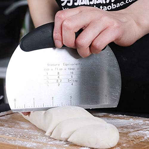 AYNEFY Stainless Steel Dough Cutter,Pastry Scraper Pizza Cutting Knife