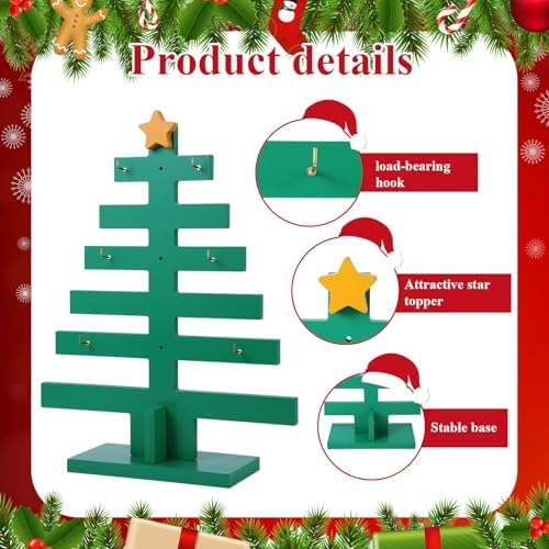 Bokon Christmas Mug Holder Tree Christmas Tree Coffee Cup Holder with
