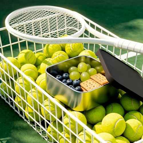 Stainless Steel Lunch Box, Sandwich and 2 Snack Containers