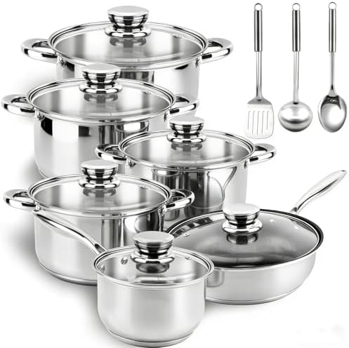 Stainless Steel Cookware Set Pots and Pans
