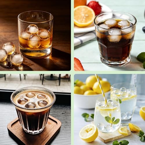 Small Ice Ball Mold,2Pack Easy-Release Small Round Ice Cube Tray for