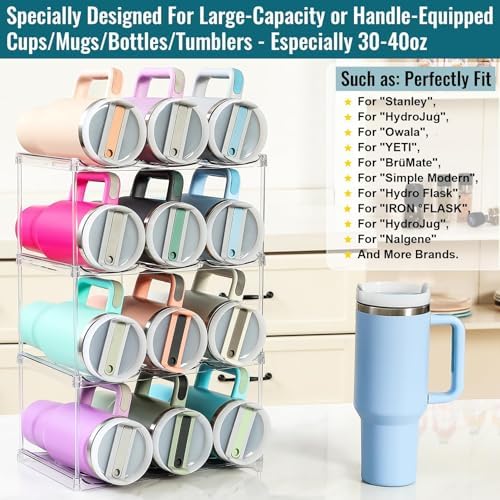 Water Bottle Organizer for Stanley 40OZ & Various Bottles, Tumblers