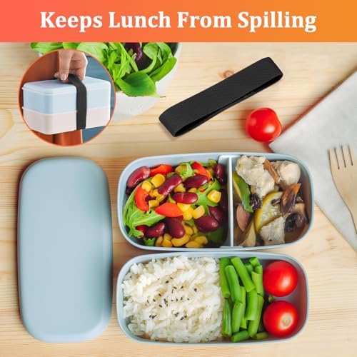Bento Box Elastic Cinch Belt,4PCS Universal Lunch Box Fixing Strap