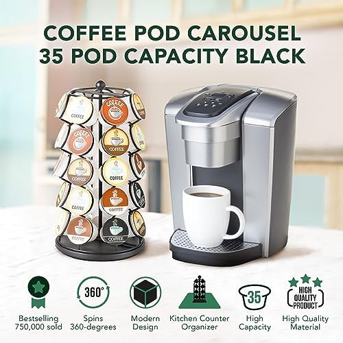 Nifty K Cup Holder – Compatible with K-Cups, Coffee Pod Carousel | 35