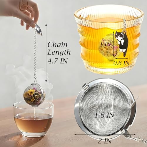 Cat Tea Infuser Set, 4-Pack Stainless Steel Loose Leaf Tea Balls with