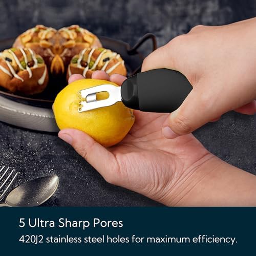 KITCHENDAO Citrus Lemon Peeler Zester Tool and 3-in-1 Herb Chopper