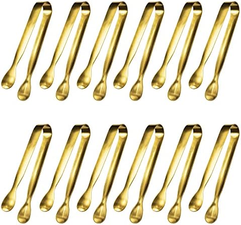JCREN 12 Pcs Serving Tongs, Small Serving Utensils for Parties