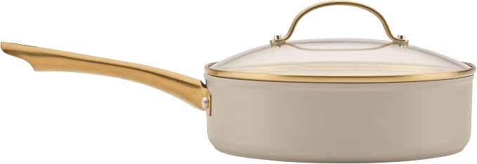 Farberware Forged Induction Ceramic Nonstick Cookware Set, Taupe Pots & Pans - Image 13