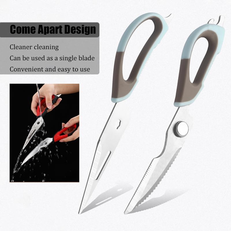 2 Pcs Heavy Duty Kitchen Shears for Food, Come Apart Design, Kitchen