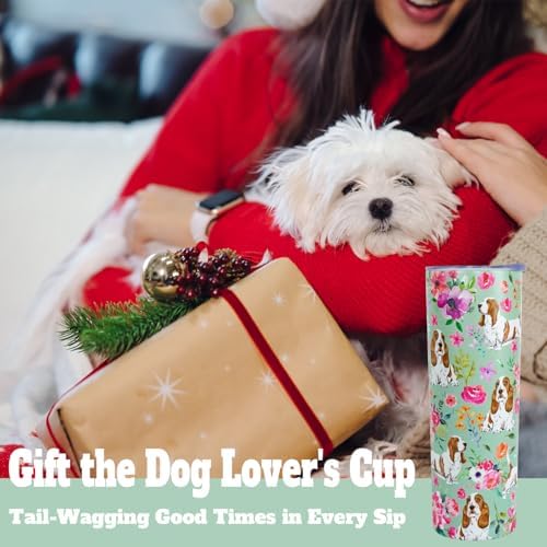 Basset Hound Gifts for Women Cute Dog Tumbler Coffee Cup for Women
