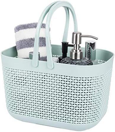 Plastic Portable Shower Caddy Basket, Storage Organizer with Handle