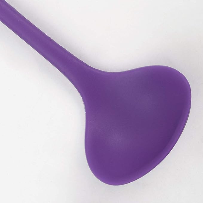 uxcell Silicone Soup Ladle Spoon 8.5 Inch Heat Resistant to 450°F One Piece - Image 6