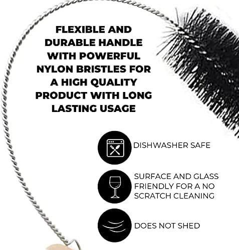 10" Extra Long Tube Brush Set - Small 5 Pack - Green