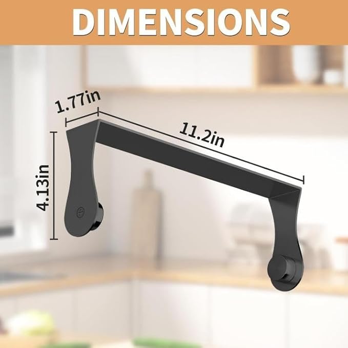 Paper Towel Holder Under Cabinet, Stainless Steel, Wall Mount - Image 6