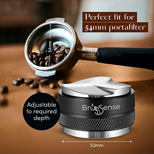 53mm Espresso Tamper & Distributor | Accessories Include Own Tamp Mat