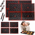 Silicone Baking Mats 8 Pack (8.3"x5.5") – Snap Together into 2 Large