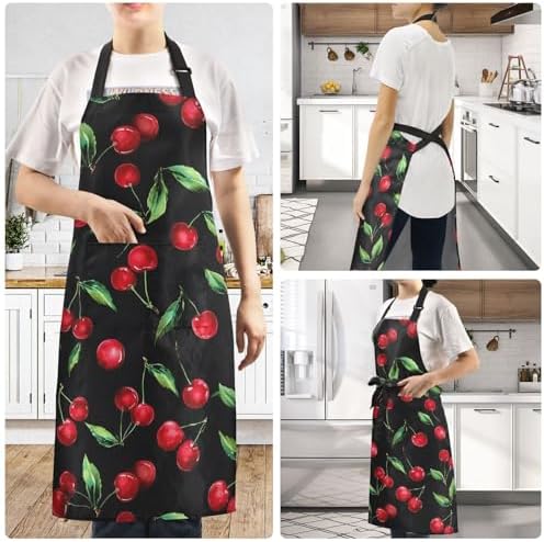 Bolaz Apron with Pockets for Kitchen Cooking, Grilling, Baking