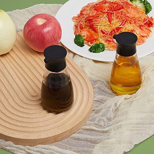 Yinder 12 Pcs Soy Sauce Dispenser Bottles, Glass Bottles with Lid