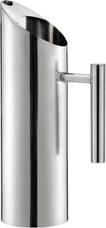 Hiceeden Stainless Steel Water Pitcher, 51oz/1.5L Modern Metal Pitcher by Hiceeden