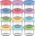 KeaBabies 12pk 4oz Glass Baby Food Containers with Lids