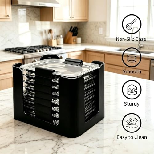 4 Pcs Lids Organizer for Rubbermaid Brilliance Lids