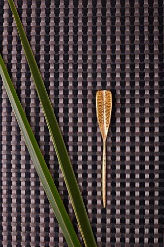 DeKulture Pure Honey Dipper Spoon [17.5x2.5cm] - Handmade Gold