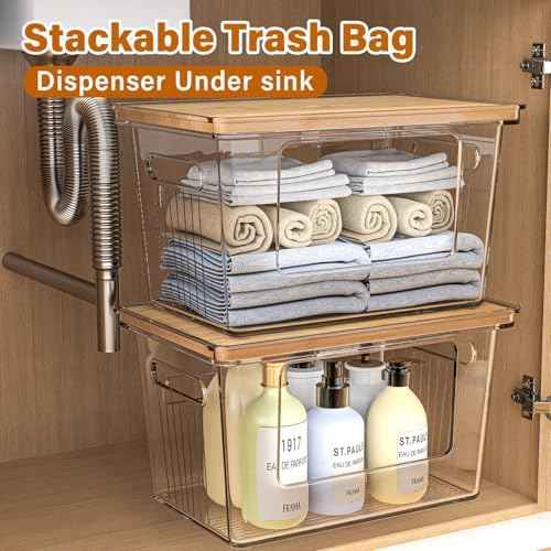 Trash Bag Dispenser, 2 Pack, Extra Large, 33Gal