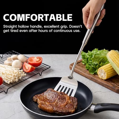 Stainless Steel Cooking Utensils Set,ZIPENY 9 Pieces Kitchen Utensils