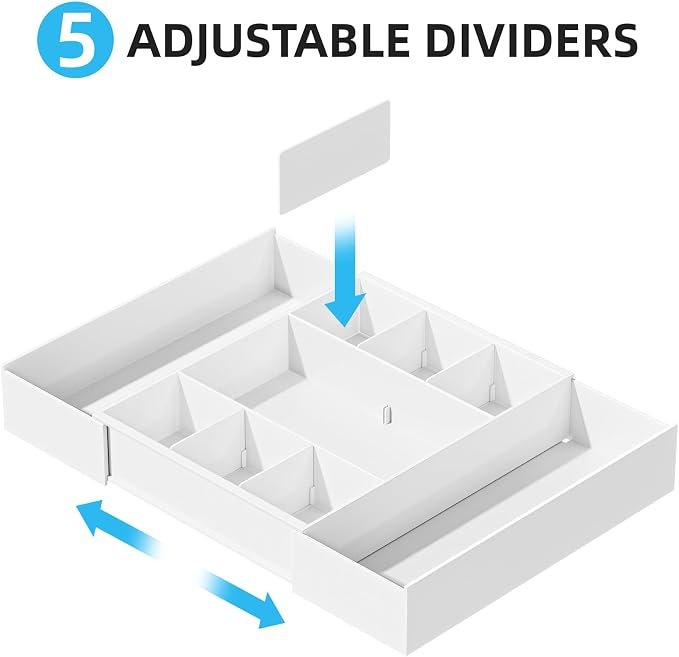 Marbrasse Expandable Desk Drawer Organizer, Desk Organizers and Accessories - Image 3