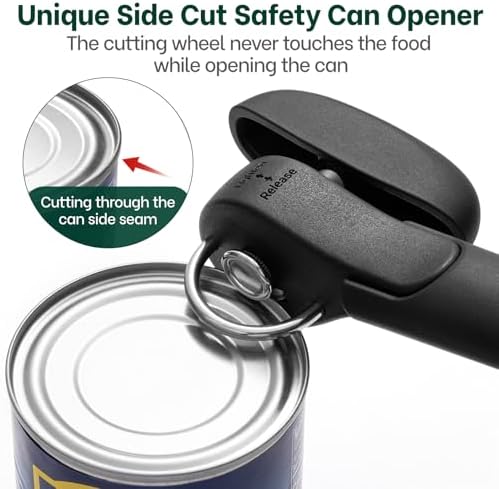 Beneno Side Cut Manual Can Opener, Smooth Cut with No Sharp Edges