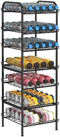 BTY Water Bottle Organizer 7 Tier Freestanding Water Bottle Storage