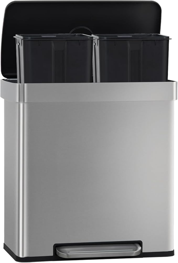 FDW 16 Gallon / 60 L Garbage Can Kitchen Trash Can by FDW