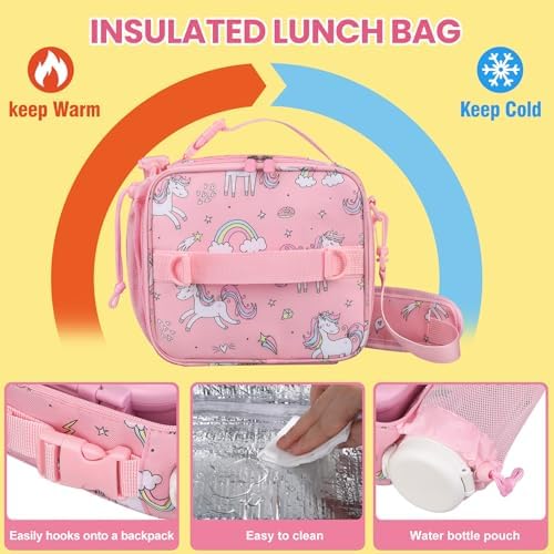 JOOPETALK Bento Lunch Box Set for Kids with 9oz Soup Thermo, Insulated