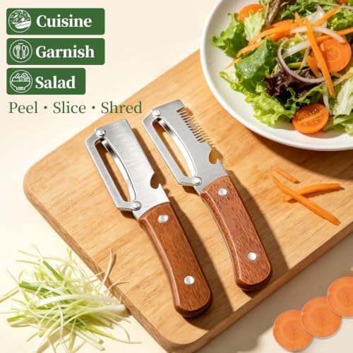 2 PCS Multifunctional Vegetable Peeler for Kitchen, 4-in-1 Peeler
